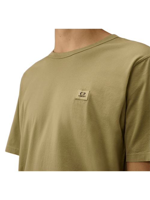 MERCERIZED JERSEY GASATO SHORT SLEEVE PATCH T-SHIRT C.P. COMPANY | TS113A006374G610